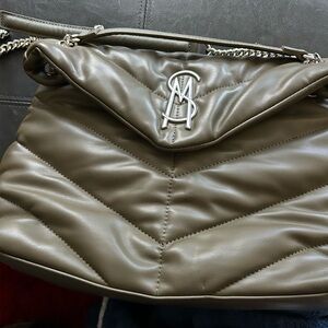 Stylish Taupe Leather Bag